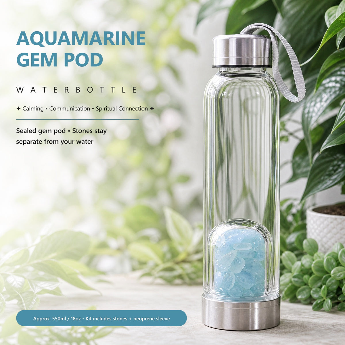Borraccia Acquamarina Gem Pod 💧
