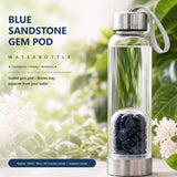 Blue Sandstone Gem Pod Water Bottle 💧