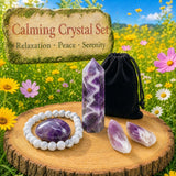 Conjunto de pulsera Mala y cristal calmante 🙏