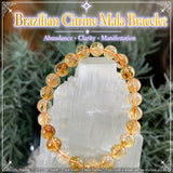 Mala Brazilian Citrine Bracelet With Velvet Pouch