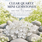 Clear Quartz Mini Gemstones (50 Gram / 1.7oz. Lot)