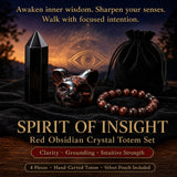ON SALE TODAY - Spirit of Insite – Red Obsidian Crystal Totem Set