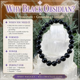 Set di custodie protettive per bracciale Mala di ossidiana