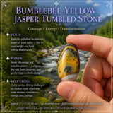 Bumblebee Yellow Jasper Tumbled Stone