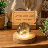 Crystal Mood Light (Smoky Quartz Sphere-Medium)