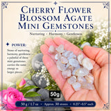 Cherry Flower Blossom Agate Mini Gemstones (50 Gram / 1.7oz. Lot)