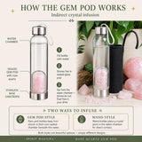 Rose Quartz Gem Pod Water Bottle 💧