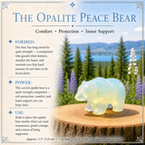 Opalite Peace Bear & Palmstone Set