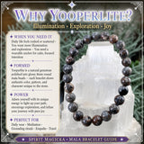 Mala Yooperlite Bracelet With Velvet Pouch