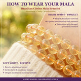Mala Brazilian Citrine Bracelet With Velvet Pouch