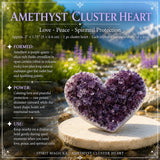 Amethyst Cluster Heart
