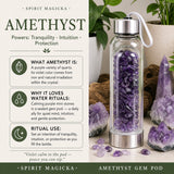 Amethyst Gem Pod Water Bottle 💧