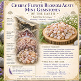Cherry Flower Blossom Agate Mini Gemstones (50 Gram / 1.7oz. Lot)