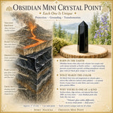 Obsidian Mini Crystal Point