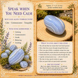 Blue Lace Agate Tumbled Stone