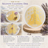 Selenite Yoga Chakra Flower of Life Cleansing Disk