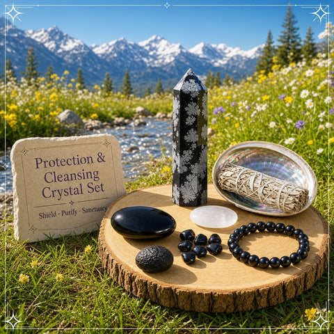 Protection & Cleansing Crystal Set