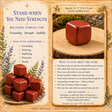 Red Jasper Tumbled Cube