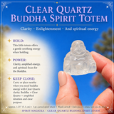 Crystal Spirit Totems: Clear Quartz Buddha