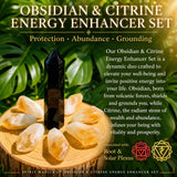 Set potenziatore energetico ossidiana e citrino