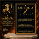 ♐ Sagittaire – 22 novembre – 21 décembre – Ensemble de bracelets en cristal d'astrologie du zodiaque