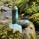 Ogrlica z obeskom iz bakrene žice Z ARRON DESIGN Serenity Moonstone