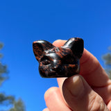 Crystal Animal Spirit Totems: Visionary Cat - Red Obsidian