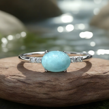 Larimar Serenity Ring