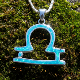 ♎ Libra Opal Zodiac Necklace – September 23 to October 22