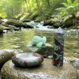 Ogrlica z obeskom iz bakrene žice Z ARRON DESIGN Serenity Moonstone