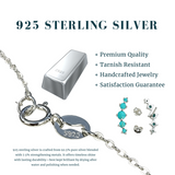 Blue Howlite & Silver Cuff Earrings