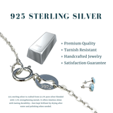 Ogrlica z obeskom iz bakrene žice Z ARRON DESIGN Serenity Moonstone