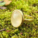 Ogrlica z obeskom iz bakrene žice Z ARRON DESIGN Serenity Moonstone