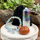 Angel Aura & Azure Mala Bracelet Bundle Set