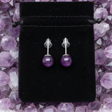 Earrings - Amethyst Studs