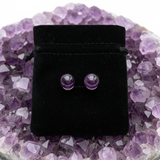 Earrings - Amethyst Studs