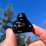 Crystal Spirit Totems:  Black Protection Agate Buddha