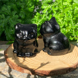 Crystal Animal Spirit Totems: Black Protection Agate Cat
