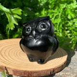 Crystal Animal Spirit Totems: Black Protection Agate Owl