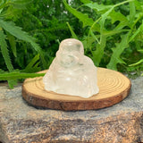 Crystal Spirit Totems: Clear Quartz Buddha