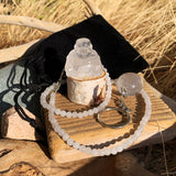 Spirit of Clarity – Crystal Totem Set - Quartz & White Jade