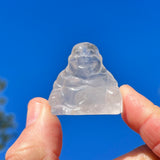Crystal Spirit Totems: Clear Quartz Buddha