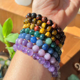 Seven Chakra Mala Stone Bracelet (7-Piece Set)