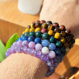 Seven Chakra Mala Stone Bracelet (7-Piece Set)