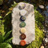 7-Chakra Engraved Crystal Stone Set