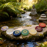 7-Chakra Engraved Crystal Stone Set