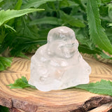 Crystal Spirit Totems: Clear Quartz Buddha