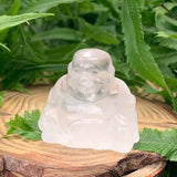 Crystal Spirit Totems: Clear Quartz Buddha