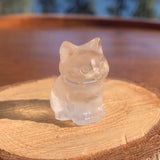 Crystal Animal Spirit Totems: Clear Quartz Cat