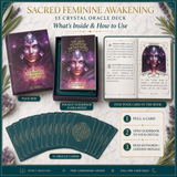 🌙Sacred Feminine Awakening 13 Oracle Card Deck & Course